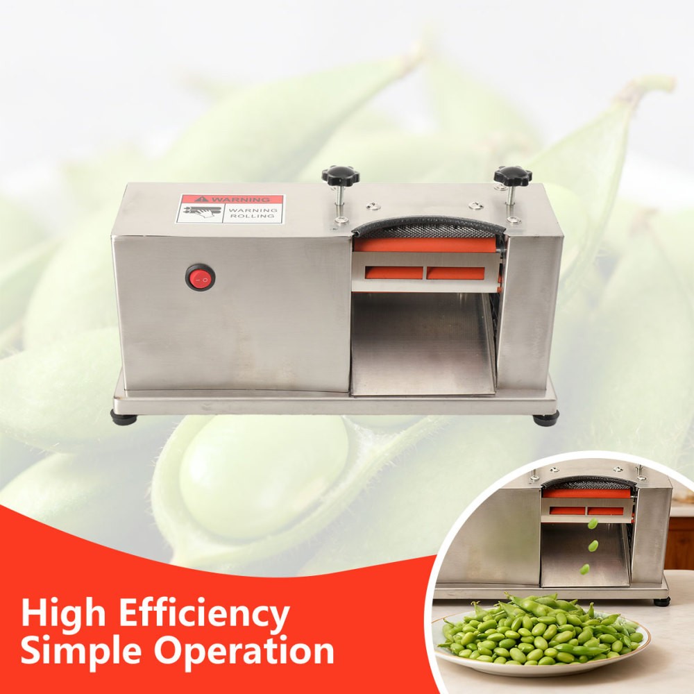 Electric Pea Sheller Machine 15W Edamame Bean Pea Peeler Removing Machine