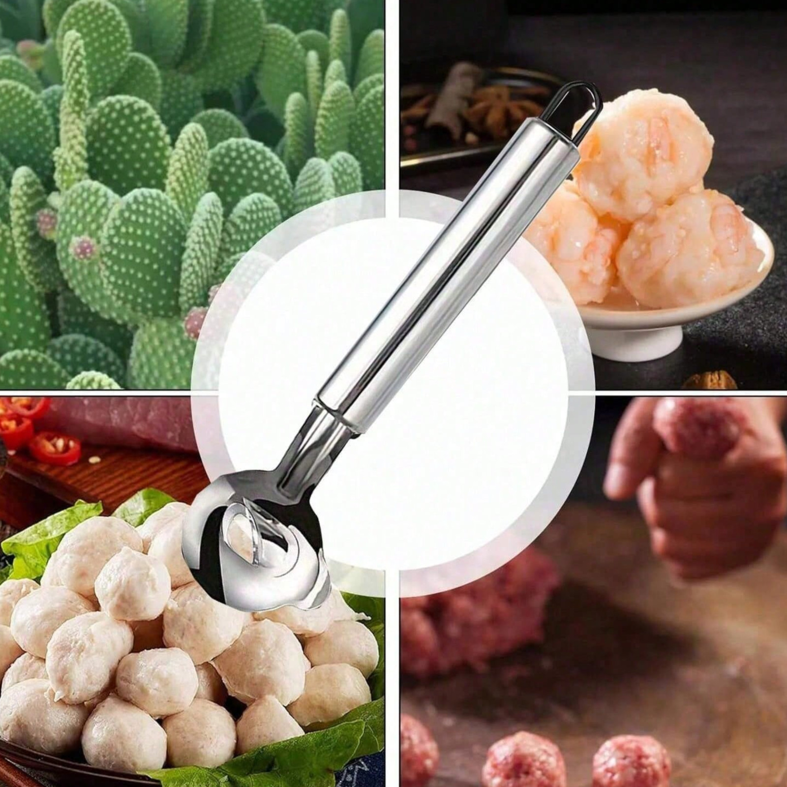 2Pcs Cactus Peeler Peladora Vegetable Fruit Baller Seed Remover Kitchen Tool US