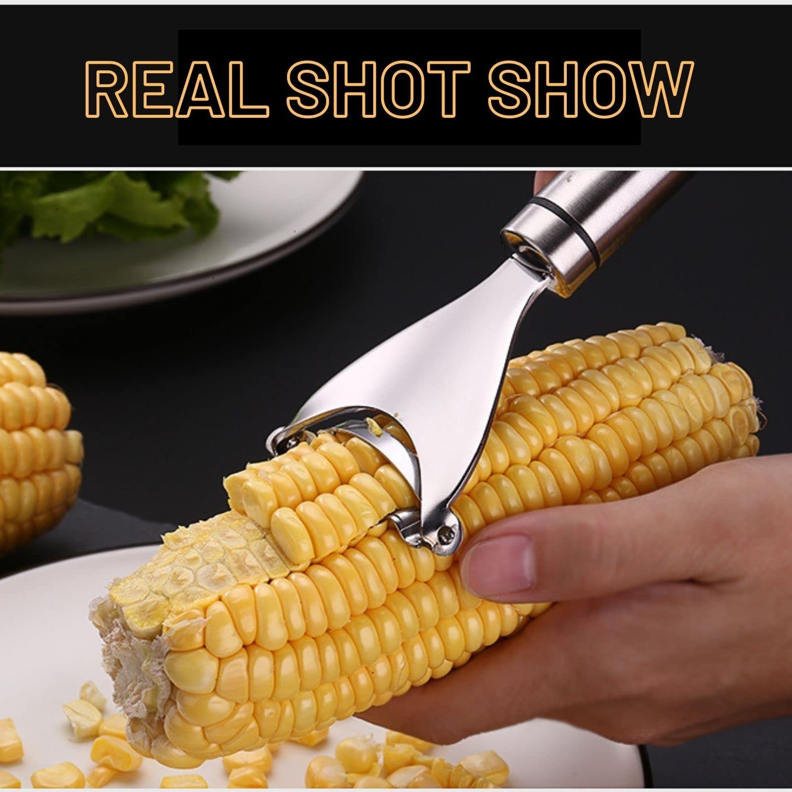 Corn Cob Peeler – Stainless Steel Thresher & Stripper, Kitchen Cutting Tool