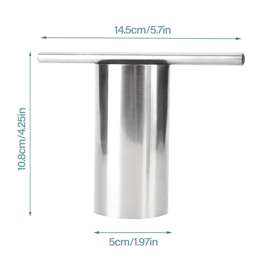 1 pc Stainless Steel Watermelon Cutter Puncher Round Slicer Fruit Opener Tool