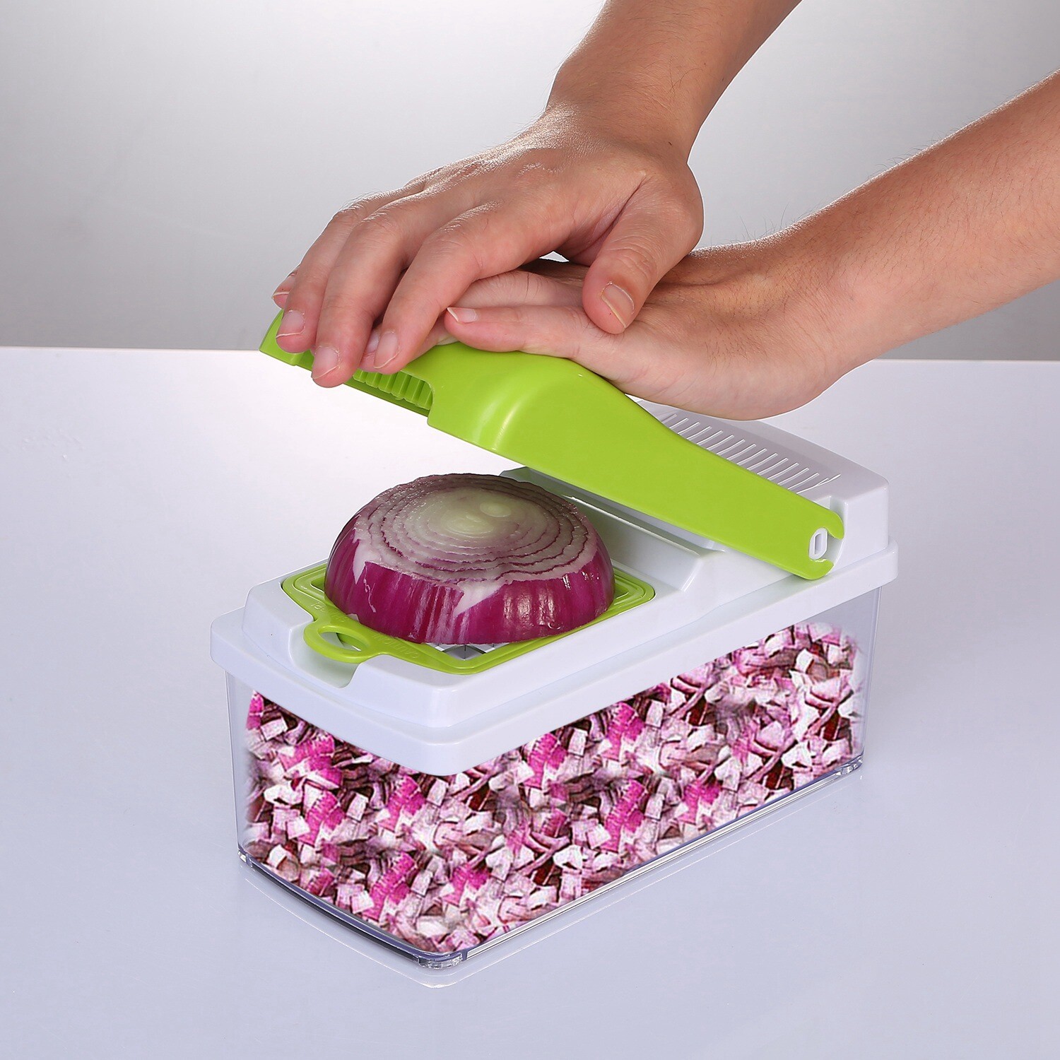 4in1 Food Vegetable Cutter Onion Fruit Dicer Chopper Veggie Slicer Kitchen Tools
