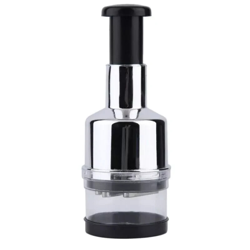 2x Manual Hand Press Garlic Onion Vegetable Food Chopper Cutter Processor Dicer