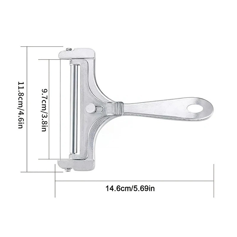 Stainless Steel Adjustable Cheese Slicer Wire Cutter for Thick or Thin Slices
