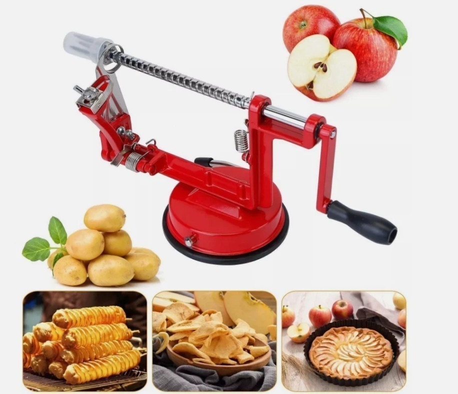 3 in 1 Apple Fruit Corer Slicer Peeler Slinky Machine Potato Cutter *#+#%&