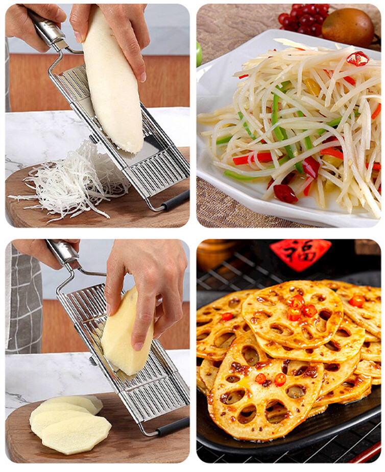 Cut Set BEST Multi-Purpose Vegetable Slicer Cuts Stainless Steel Grater Shredder