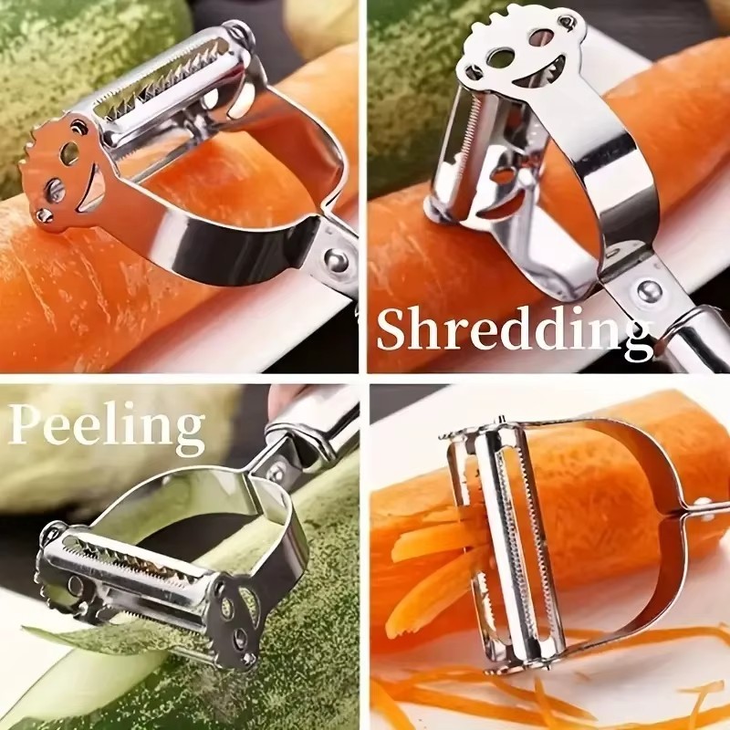 Stainless Steel Vegetable Peeler Julienne Slicer Kitchen Tool for Fruit & Potato