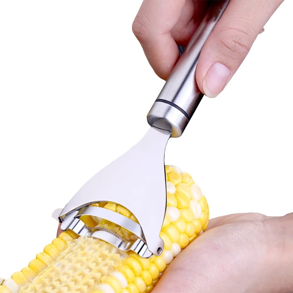 Corn Cob Peeler – Stainless Steel Thresher & Stripper, Kitchen Cutting Tool