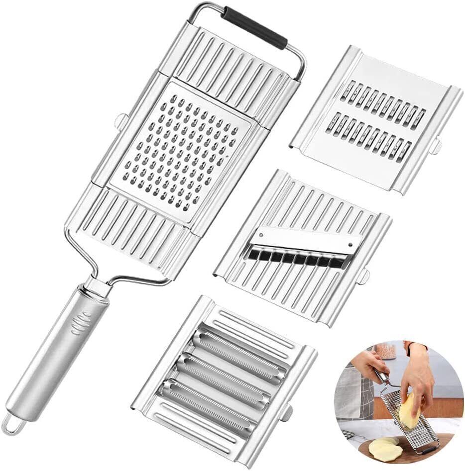 Cut Set BEST Multi-Purpose Vegetable Slicer Cuts Stainless Steel Grater Shredder