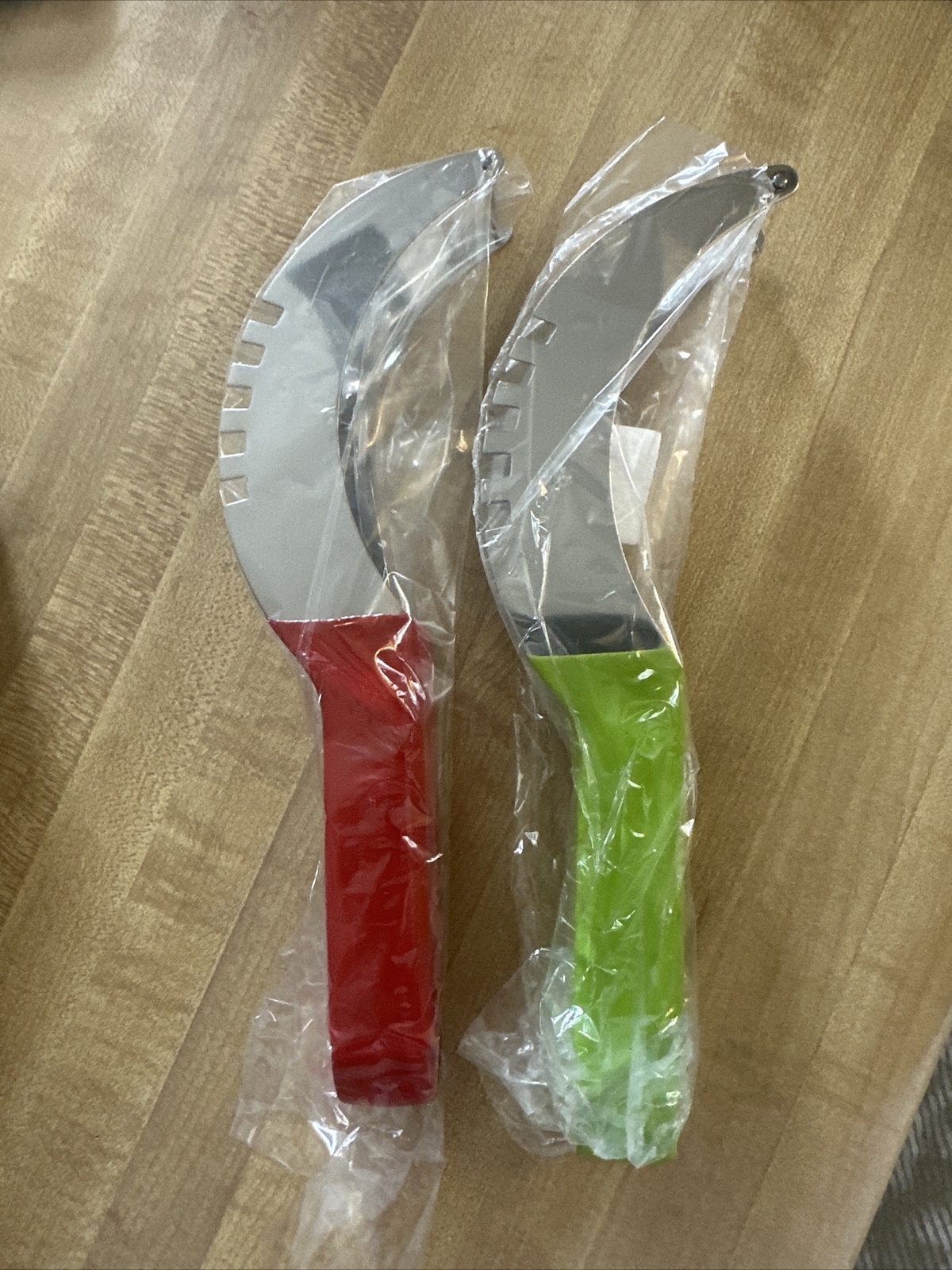 Stainless Steel Watermelon Slicer With Rubber Handle Chose Red Or Green