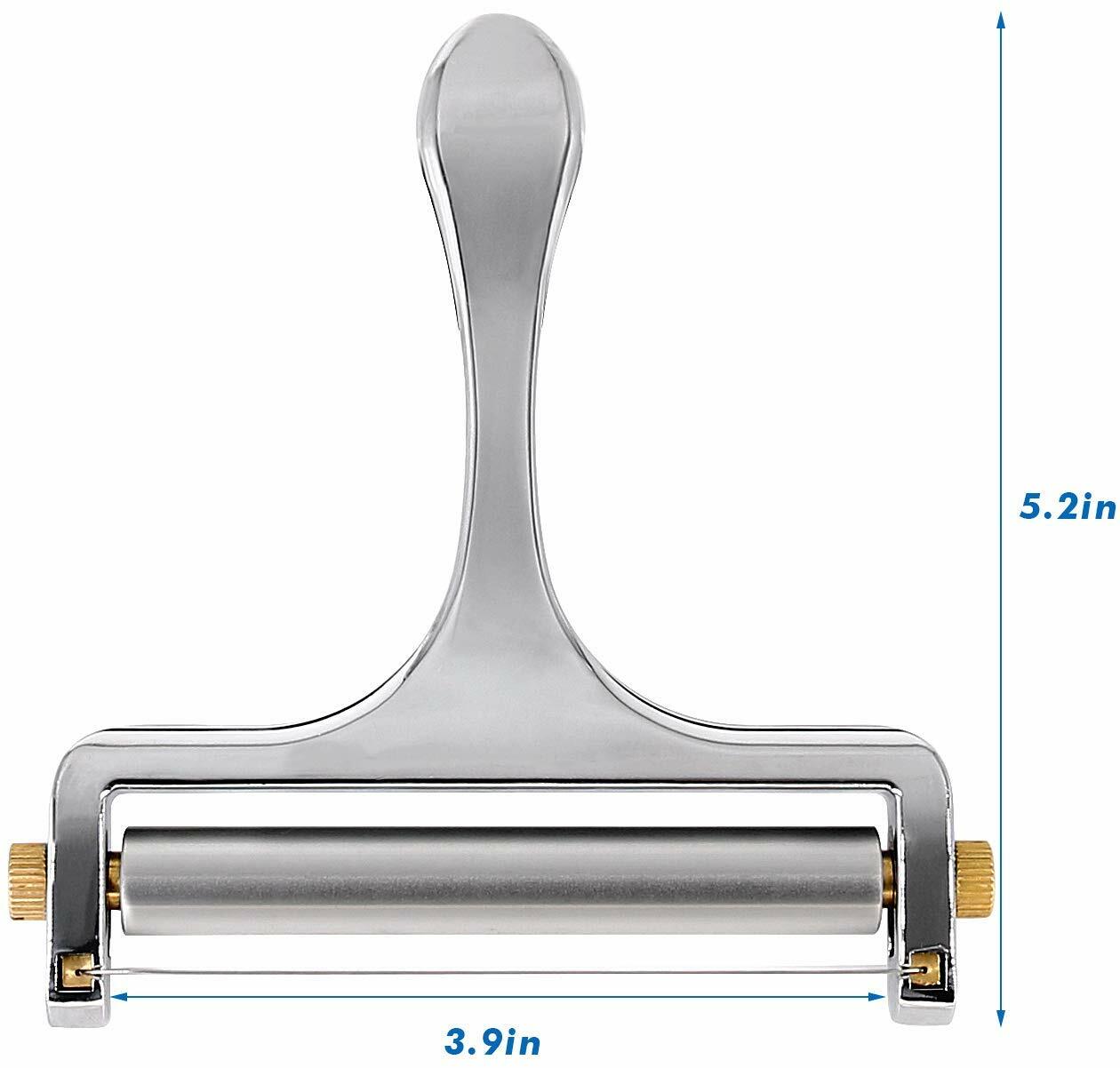 Stainless Steel Cheese Slicer Adjustable Thickness Wire Cheese Cutter Perfectly