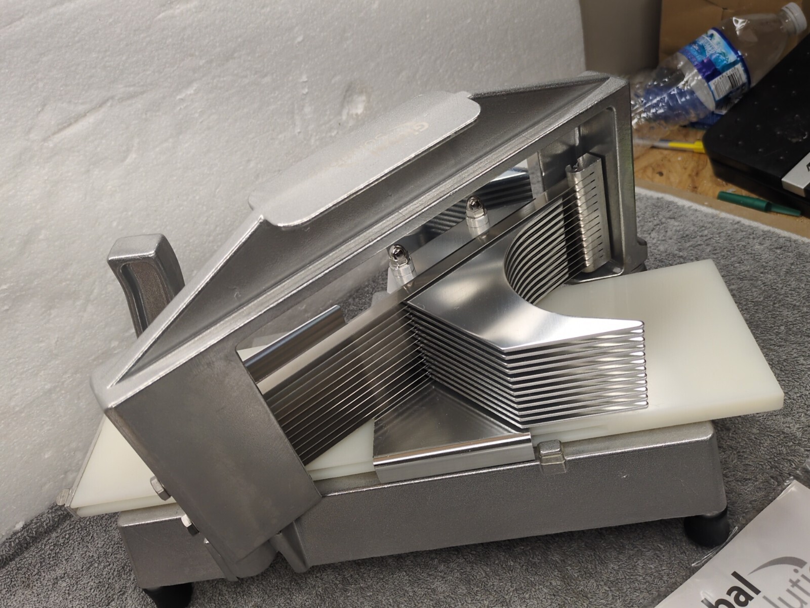 Global Solutions GS4100A Tomato Slicer 3/16″ Aluminum NFS Silver NEMCO GS4100