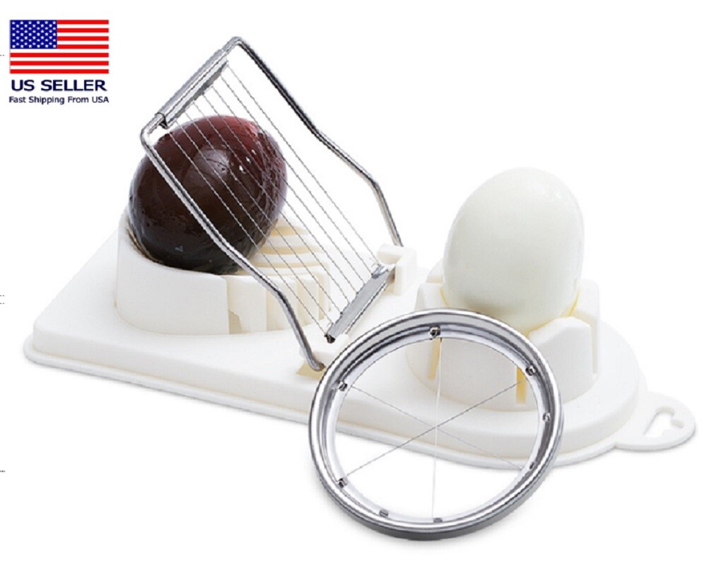 2-in-1 Stainless Steel Egg Slicer & Mushroom Tomato Chopper – Kitchen Cutter