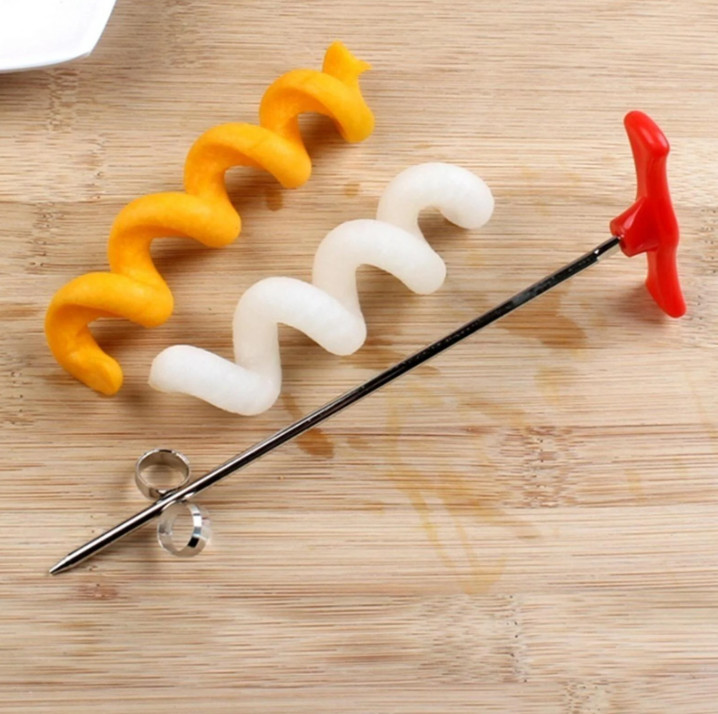 1pc Vegetable Spiral Knife Manual Slicer for Potato, Carrot, Cucumber,Salad Prep