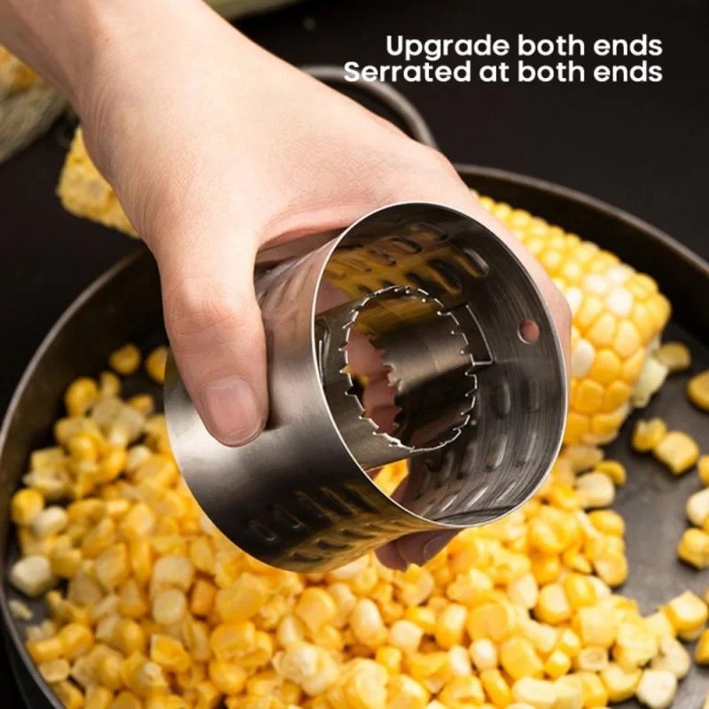 1pc Stainless Steel Corn Stripper Cob Remover Cutter Kitchen Cooking Tool – NEW