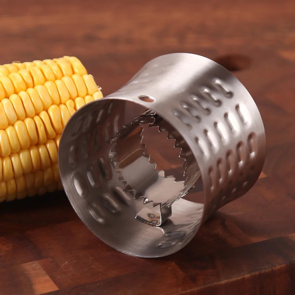 1pc Stainless Steel Corn Stripper Cob Remover Cutter Kitchen Cooking Tool – NEW