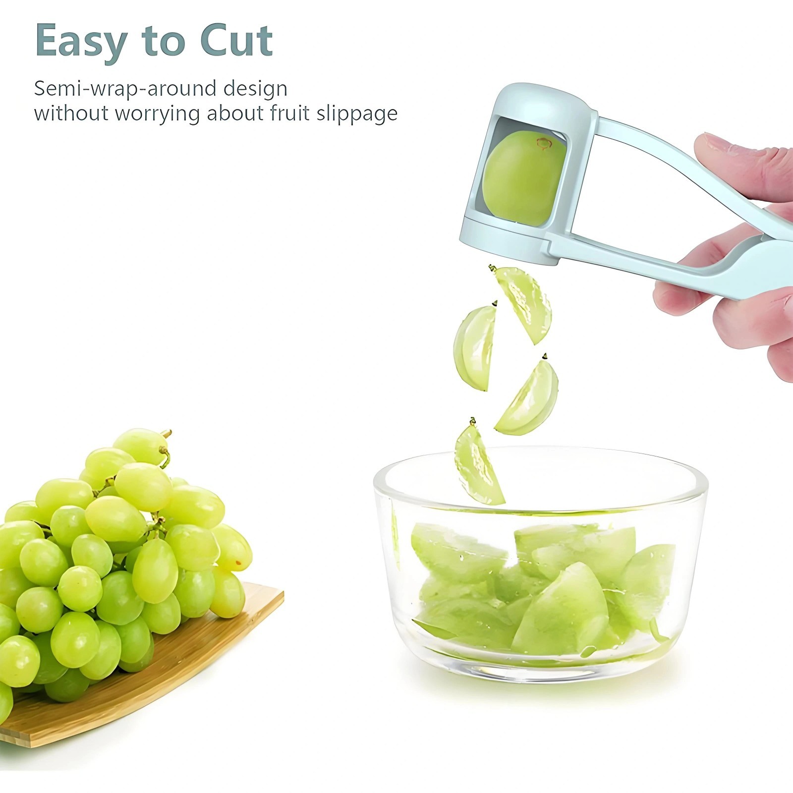 Tomato Slicer Cutter Grape Tools Cherry Fruit Salad Splitter Artifact for Toddle