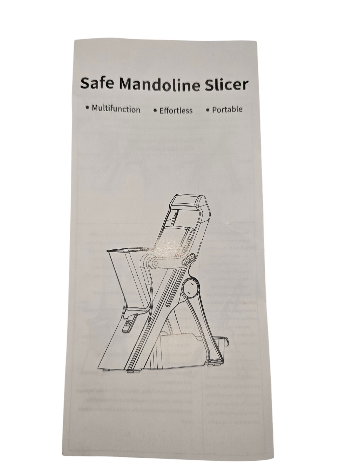 5 in 1 Mandoline Kitchen Food Slicer Safe Mandoline Slicer Chopper for Kitchen