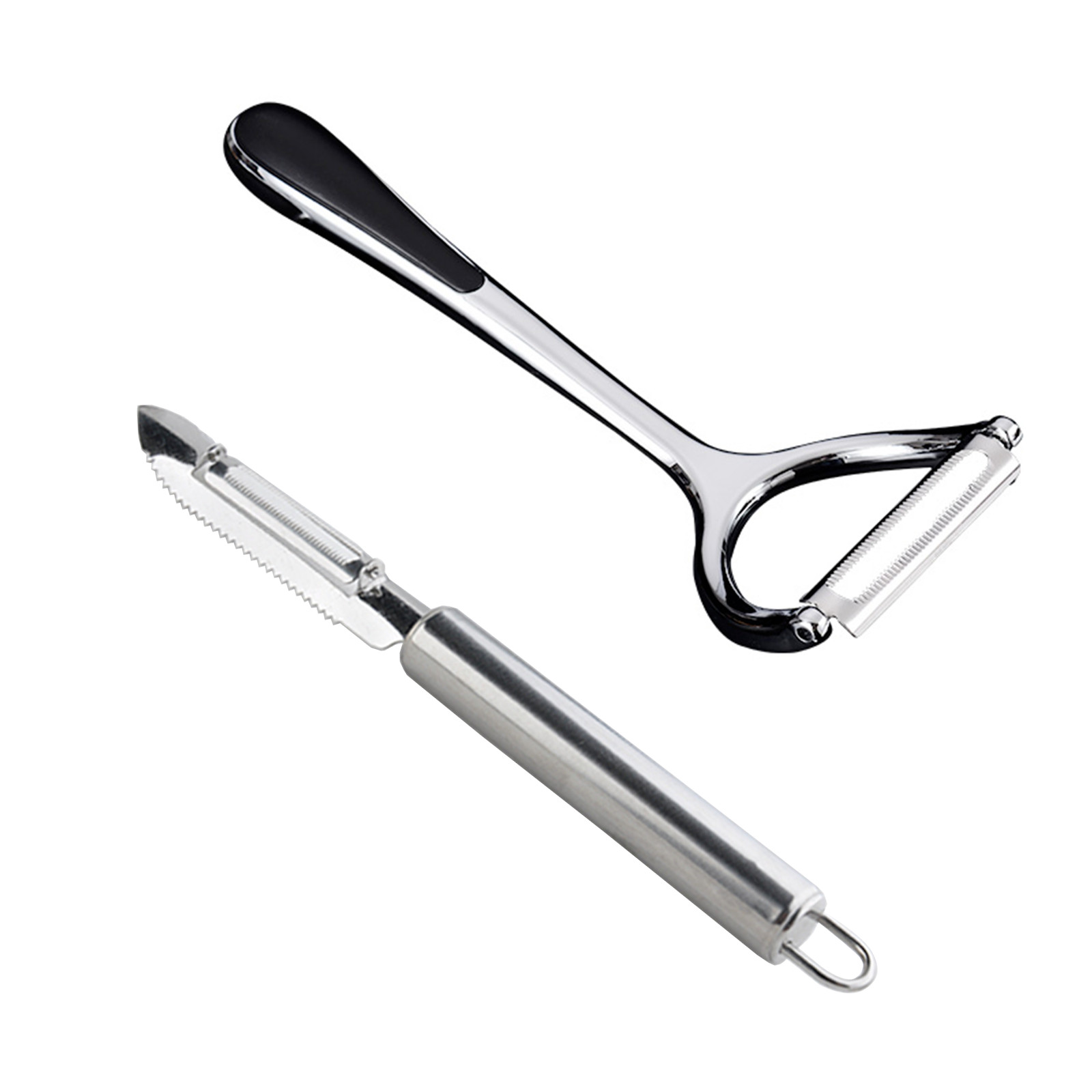 2X Stainless Steel Potato Peeler Cabbage Lettuce Vegetable Shredder Slicer Salad