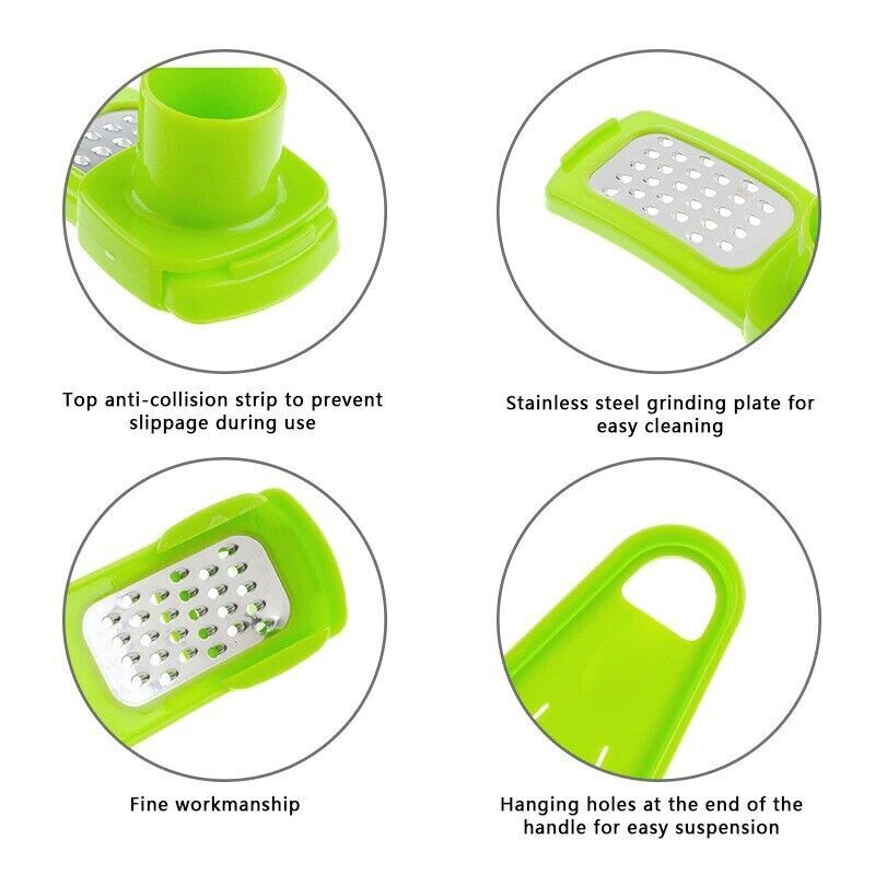 Garlic Crusher Press Manual Ginger Garlic Grinding Grater New Tool Gift Lot of 2