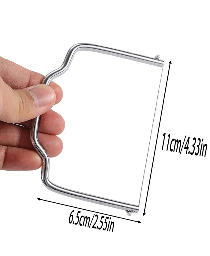 1 pc Stainless Steel Cheese Cutter with Durable Wire Slicer for Kitchen Use