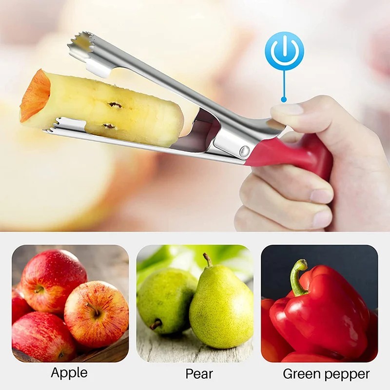 Hot! Stainless Steel Kitchen Twist Core Remover Fruit Apple Corer Pear Tools