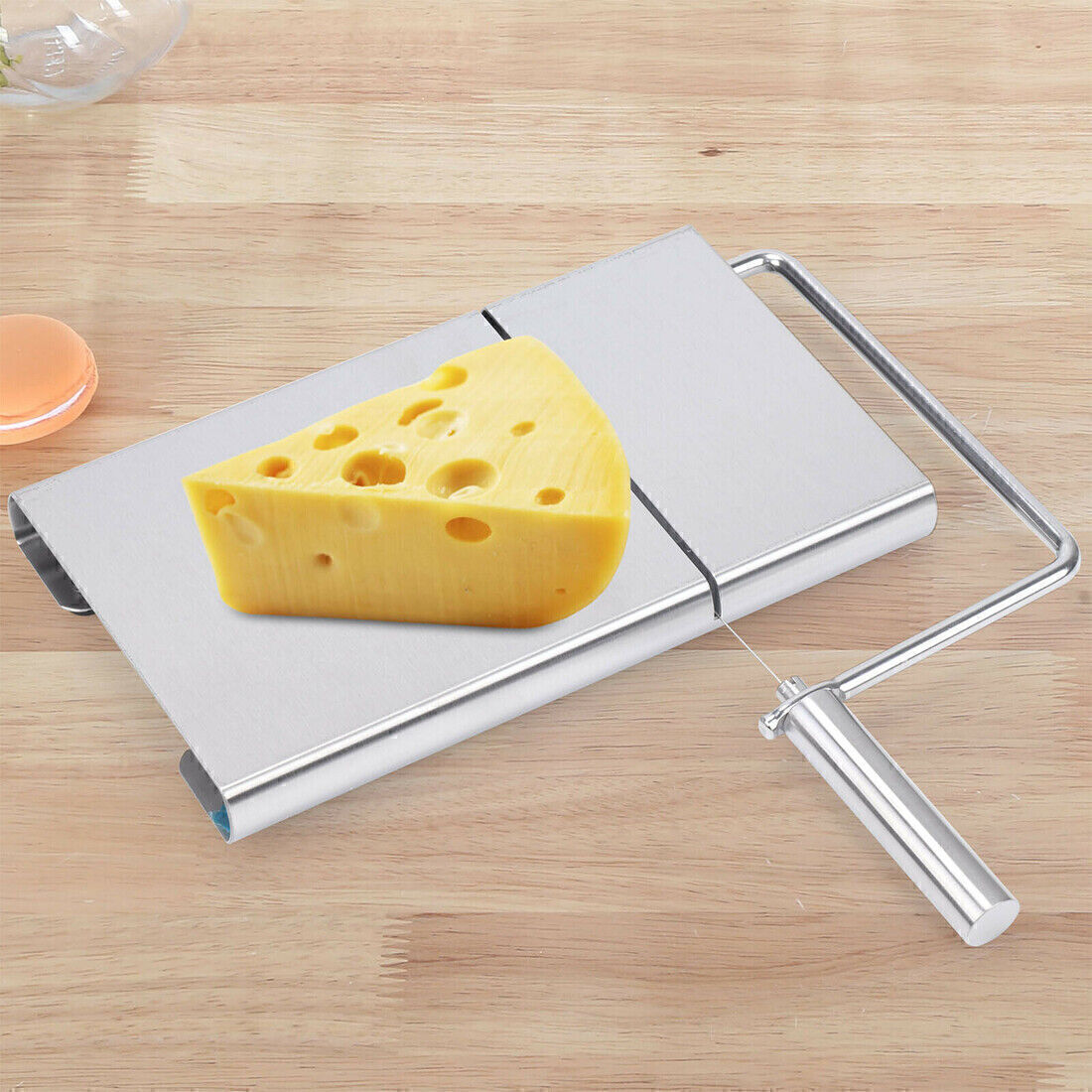 Stainless Steel Cheese Slicer Wire Cheese Cutter Board Kitchen Cutting Tool