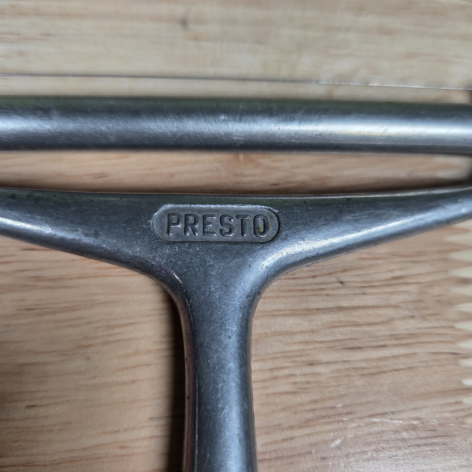 Vintage Presto Cheese Slicer Aluminum Roller and Wire Handheld Metal Cutter