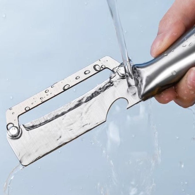 2-in-1 Stainless Steel Vegetable Peeler w/ Handle and Bottle Opener Kitchen Tool