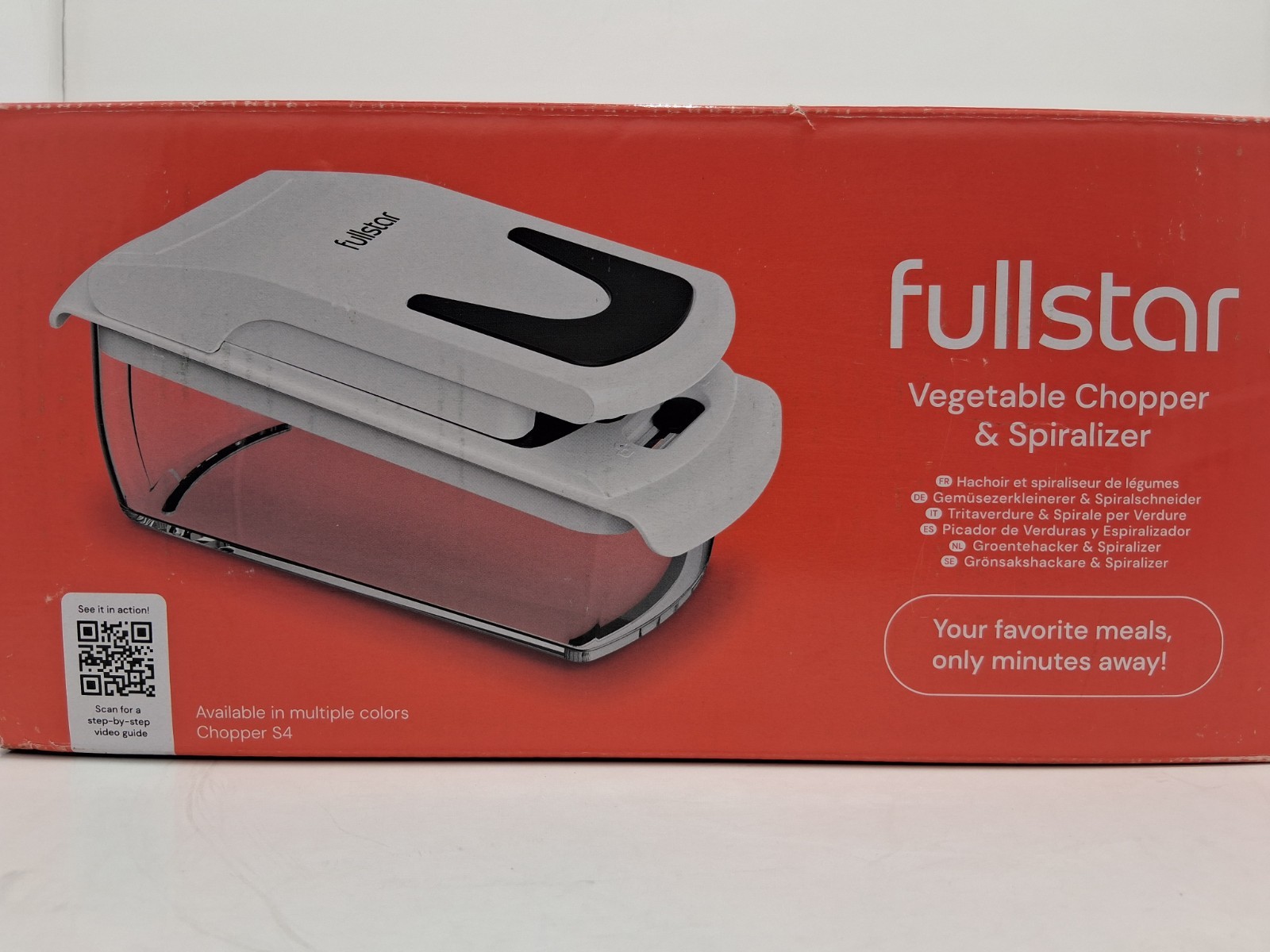 Fullstar 4-in-1(2 Vegetable Choppers, Spiralizer Ribbon Blade & Julienne Blade)