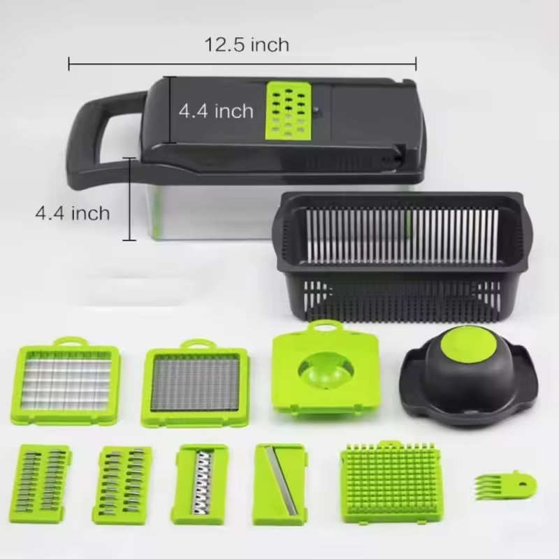 16-In-1 Vegetable Fruit Chopper Cutter Food Onion Veggie Dicer Slicer Kitchen