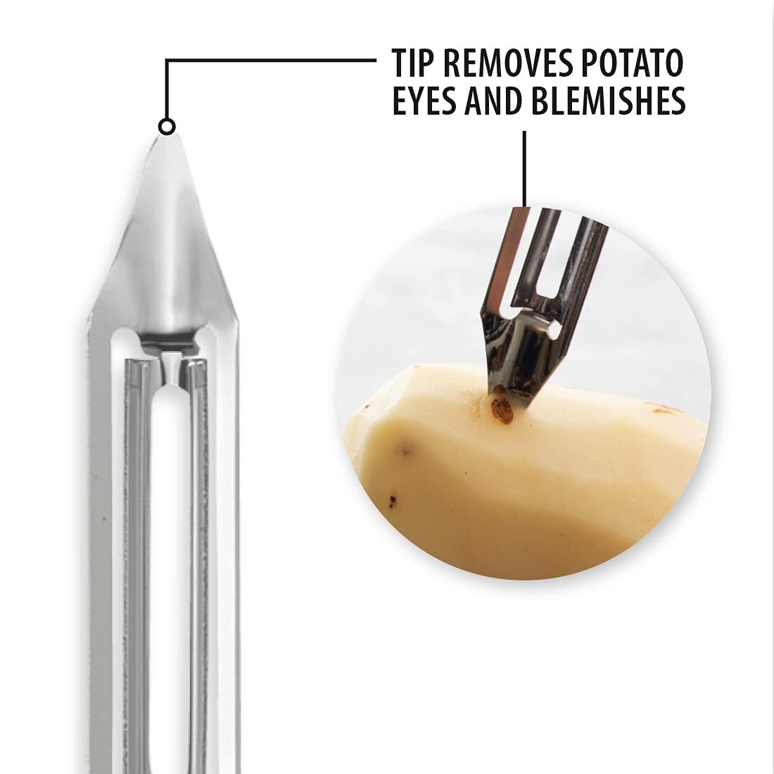 Cutlery Vegetable Peeler Stainless Steel Blade With Aluminum Made In The Usa 71/
