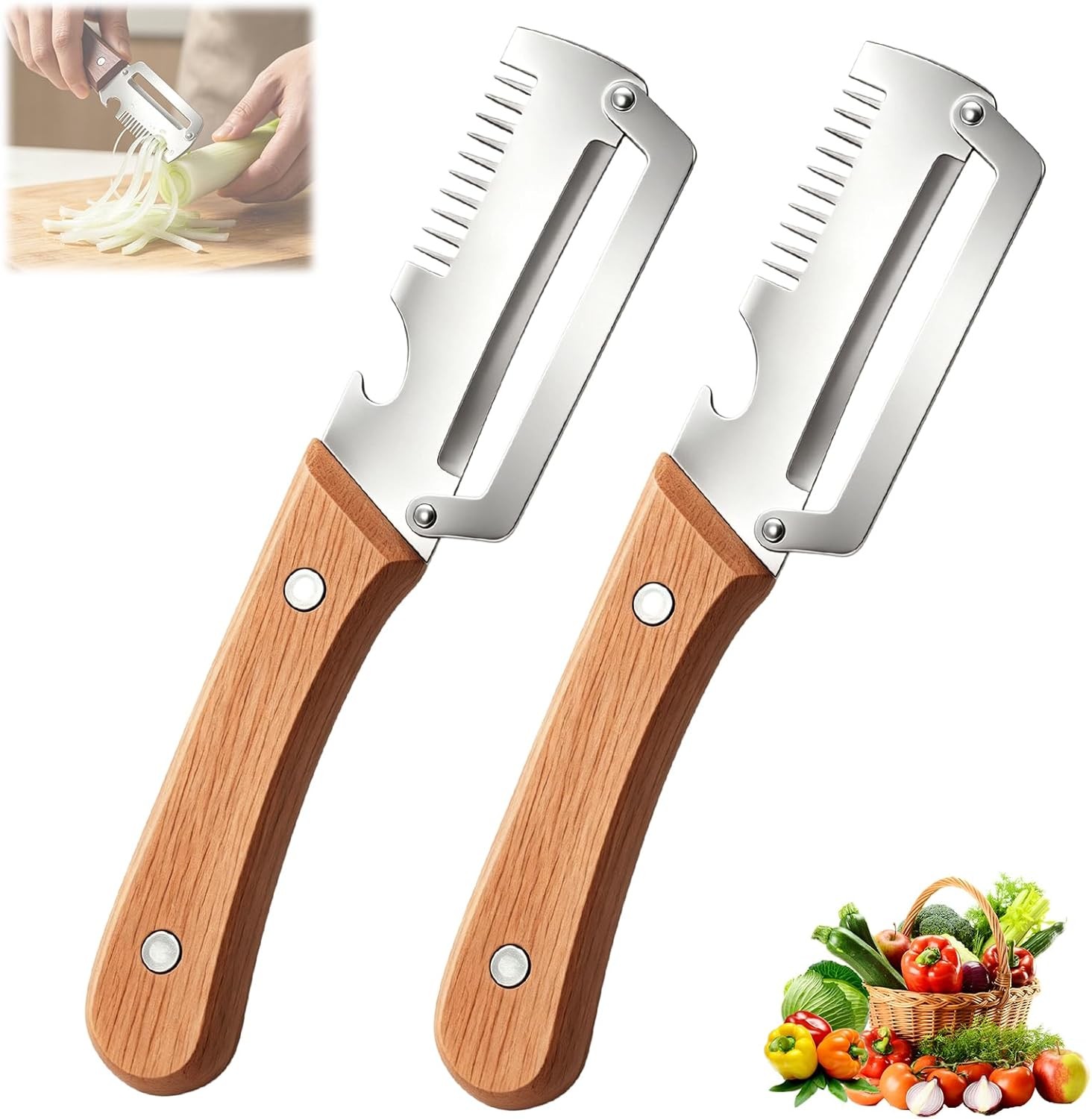 3 in 1 Multi-Functional Vegetable Peeler for Kitchen Stainless Steel Peeler