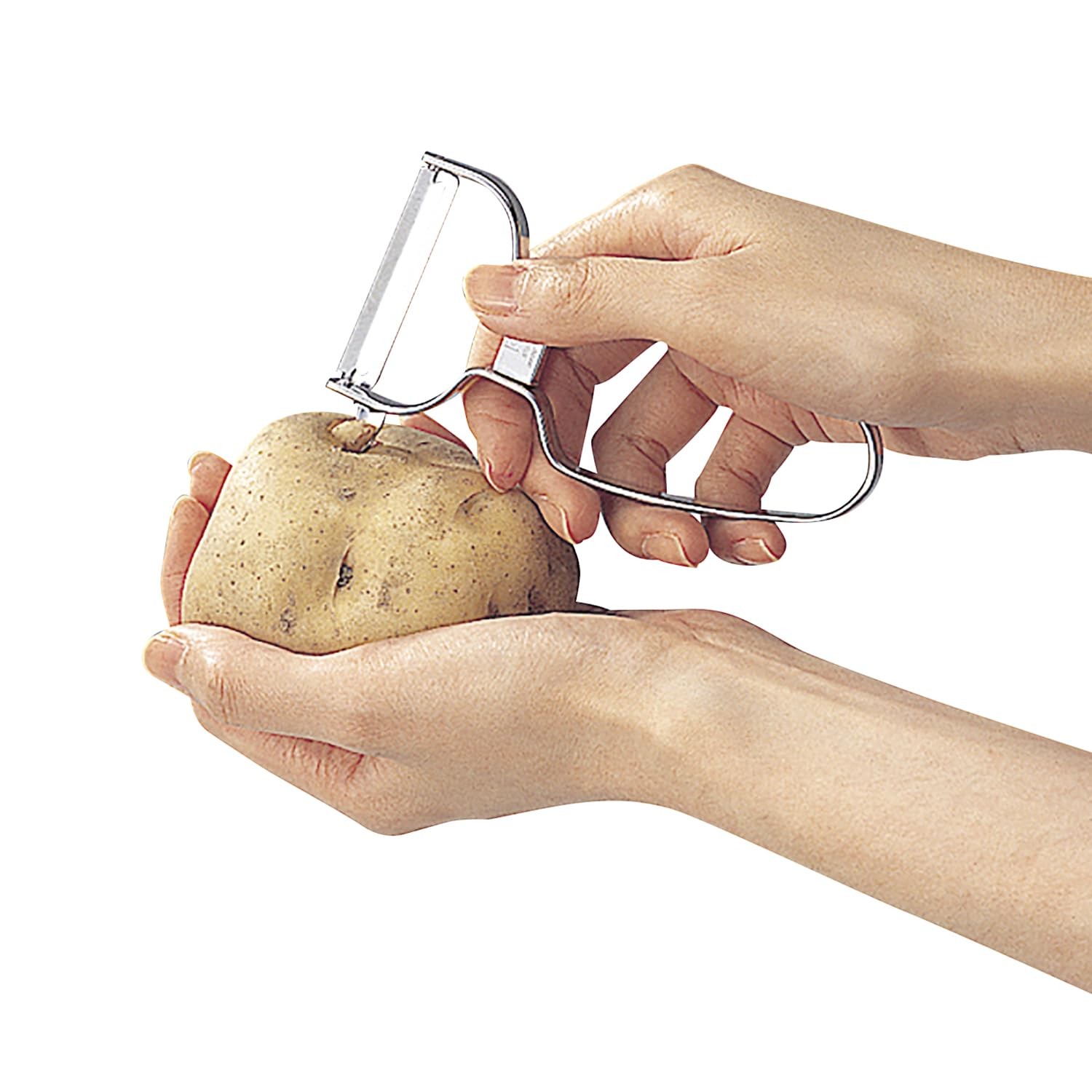 Easy to hold handle shape stainless steel peeler KITCHEN silver DH8009