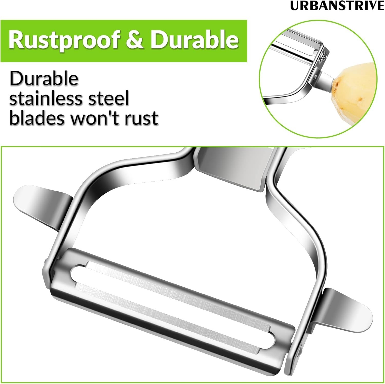 Dishwasher Safe Y Peeler in Stainless Steel – Smooth Operation for Home Chefs