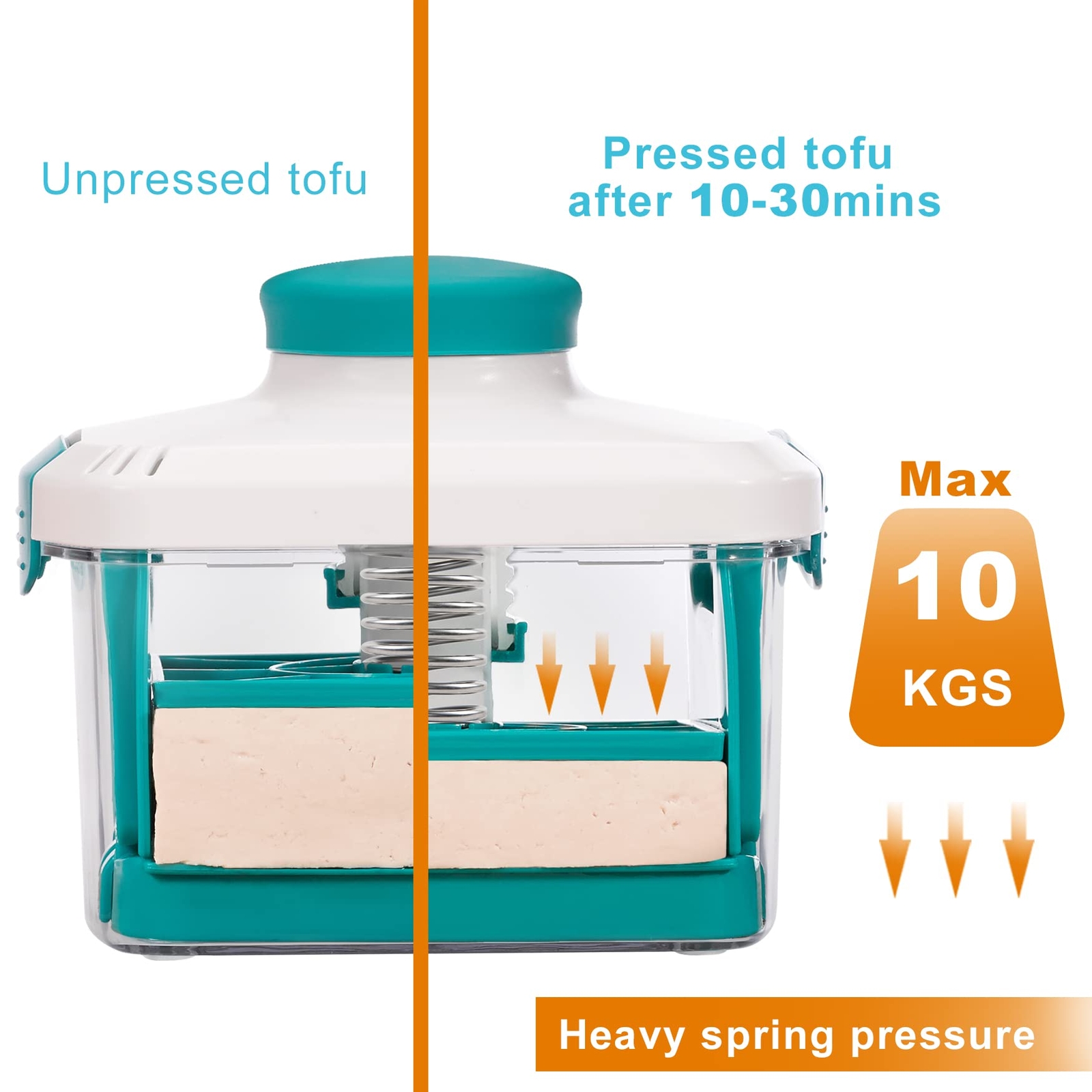 Noya Adjustable Tofu Press – Vegan Tofu Presser To Speed Up Removing Water