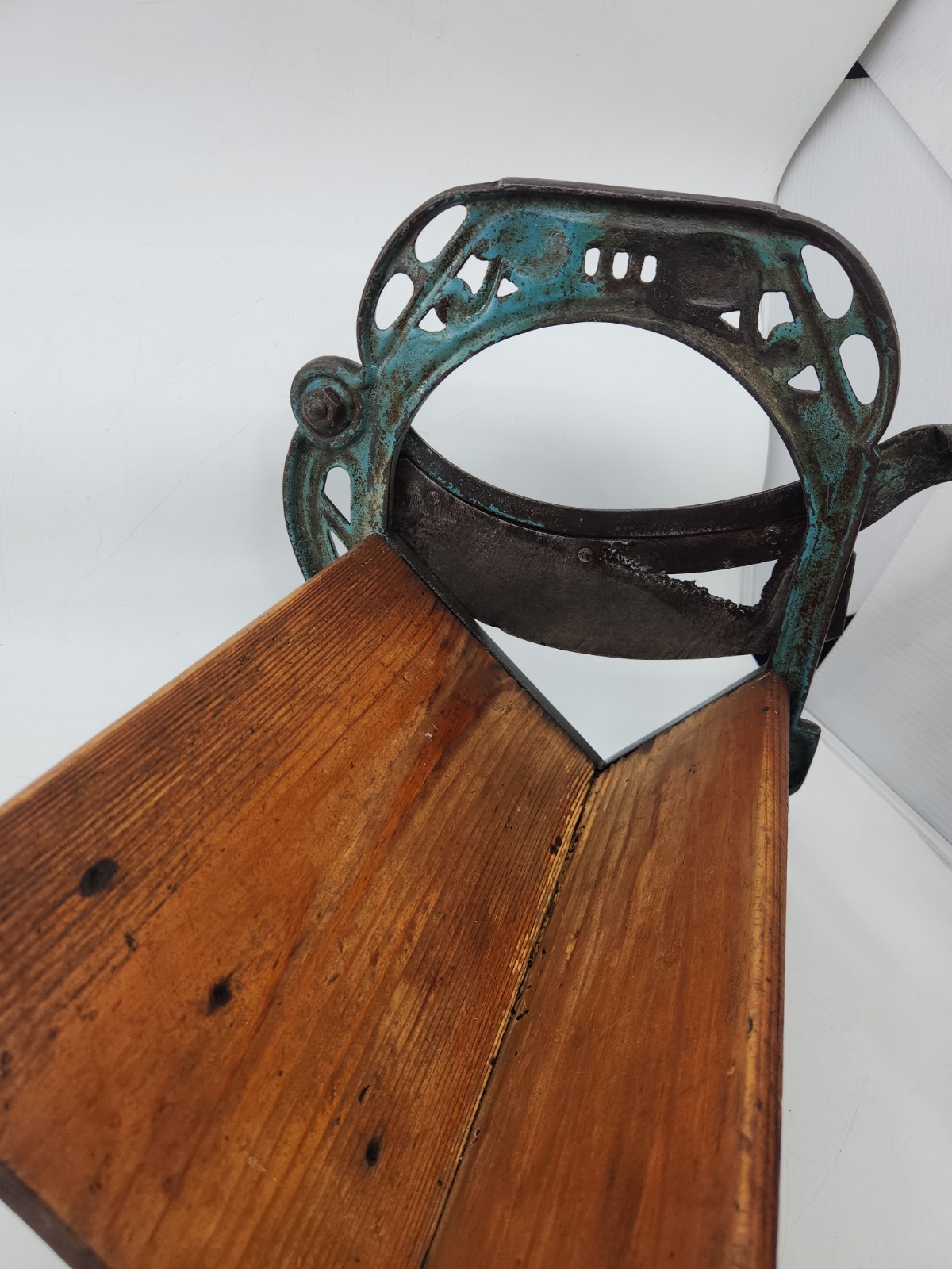 Antique No. 3 Cast Iron Manual Bread Slicer Primitive Farmhouse Kitchen Decor