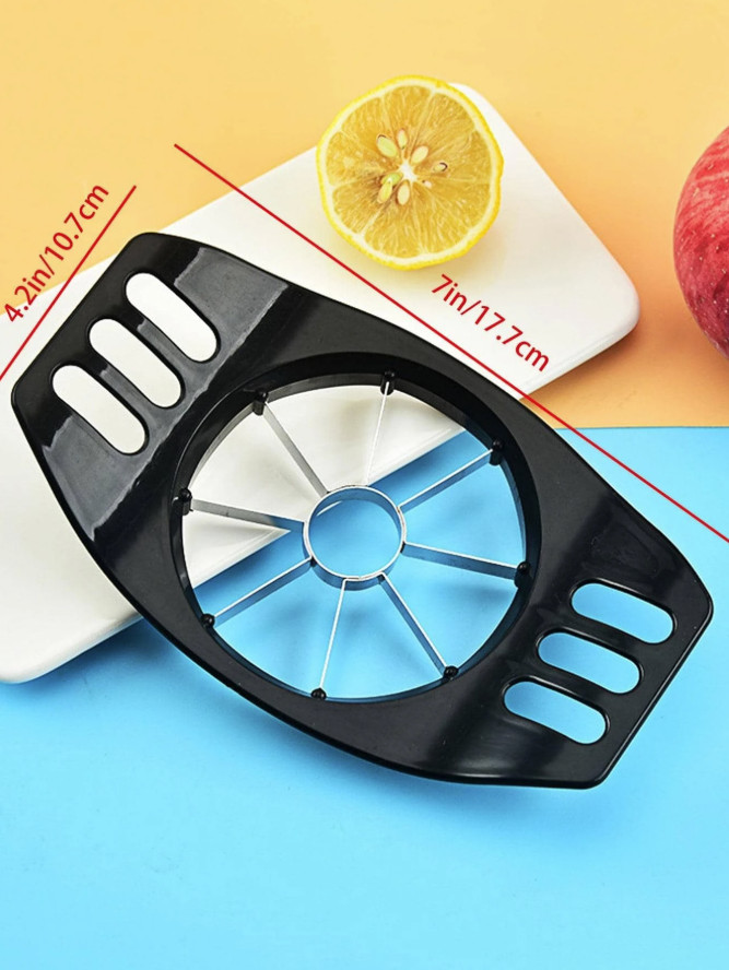 1pc: Stainless Steel Apple Cutter – Easy Grip, Quick & Even Slices – NEW
