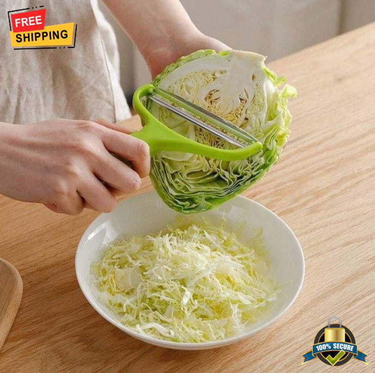 1 pc Stainless Steel Cabbage Shredder & Vegetable Peeler – Durable Kitchen Tool
