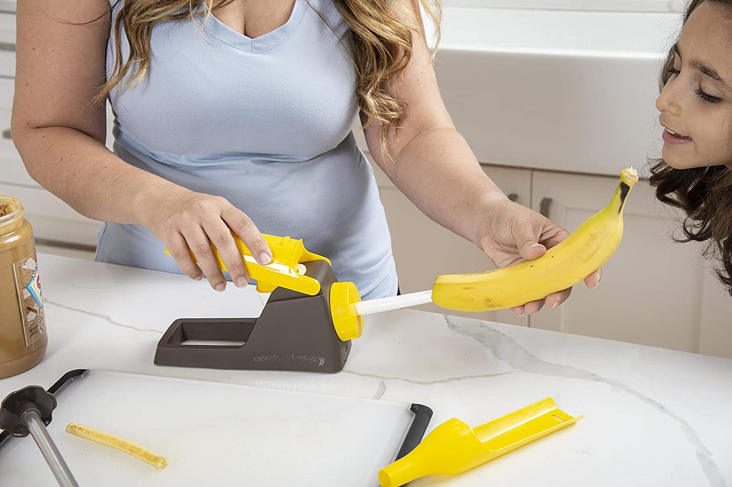 ® Kitchen Gadget – Core & Fill a Banana While Still in Its Peel