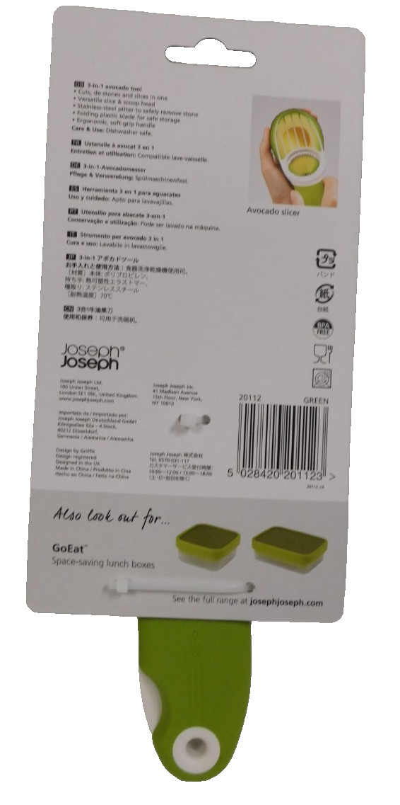 NEW Joseph Joseph GoAvocado 3-in-1 Avocado Tool New