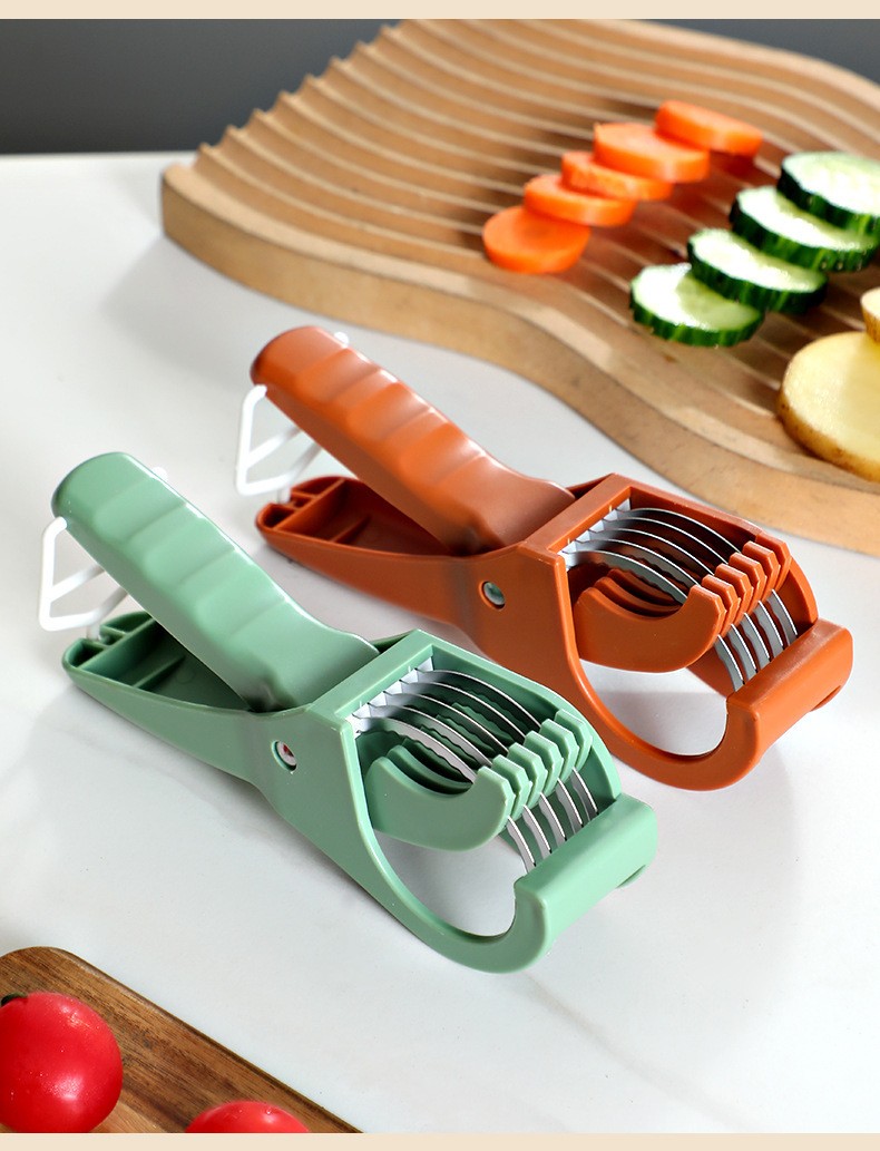 1PC Banana Slicer Salad Cutter Vegetable Cutter Stainless Steel Fruit Slicer