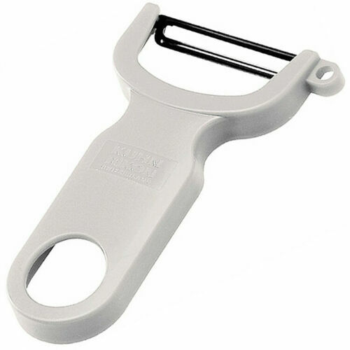 KUHN RIKON Original 4-Inch Easy Vegetable-Potato Peeler – Swiss Made – White