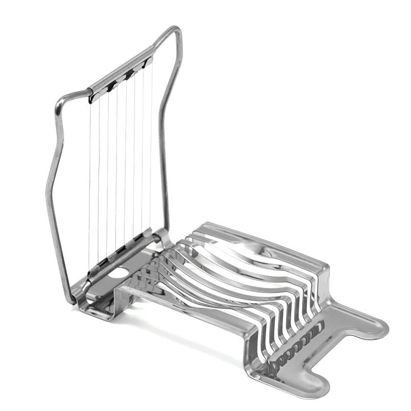 Egg Cutter Stainless Steel Hard Boiled Eggs Slicer for Kitchen Tools