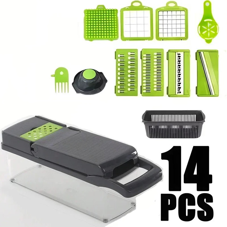 5-in-1 Vegetable Chopper Handheld Slicer Dicer Grater Kitchen Tool