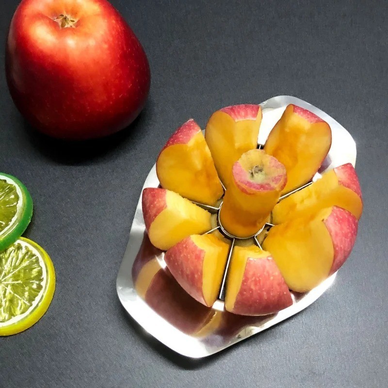 Stainless Steel Apple Cutter Divider Comfort Handle Fruit Vegetable Slicer