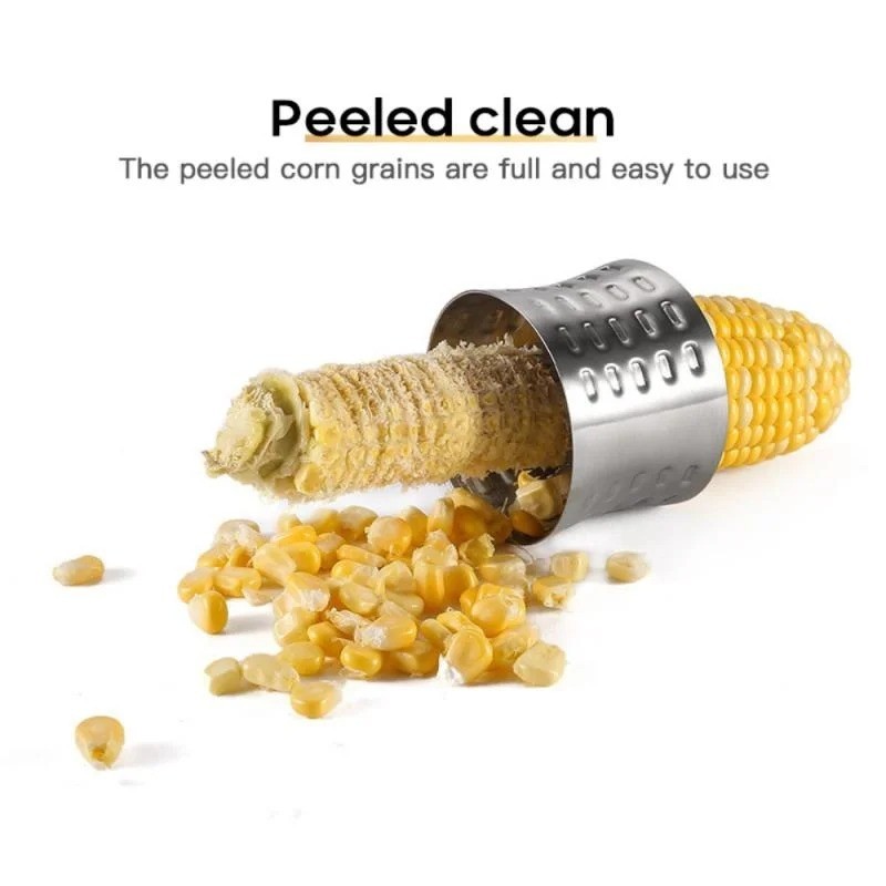 1pc Stainless Steel Corn Stripper Cob Remover Cutter Kitchen Cooking Tool – NEW
