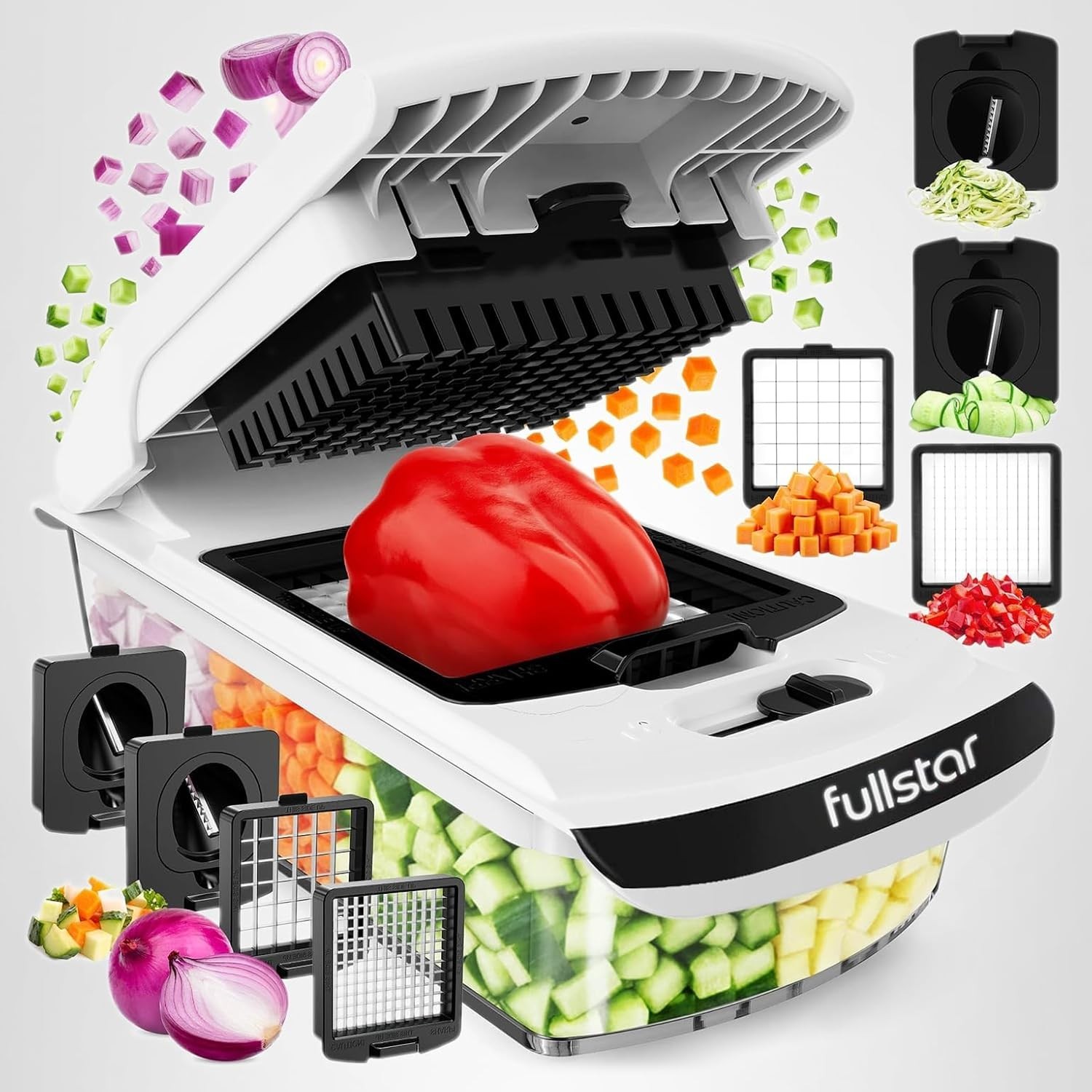 Fullstar The Original Pro Chopper – Vegetable Chopper and Spiralizer.
