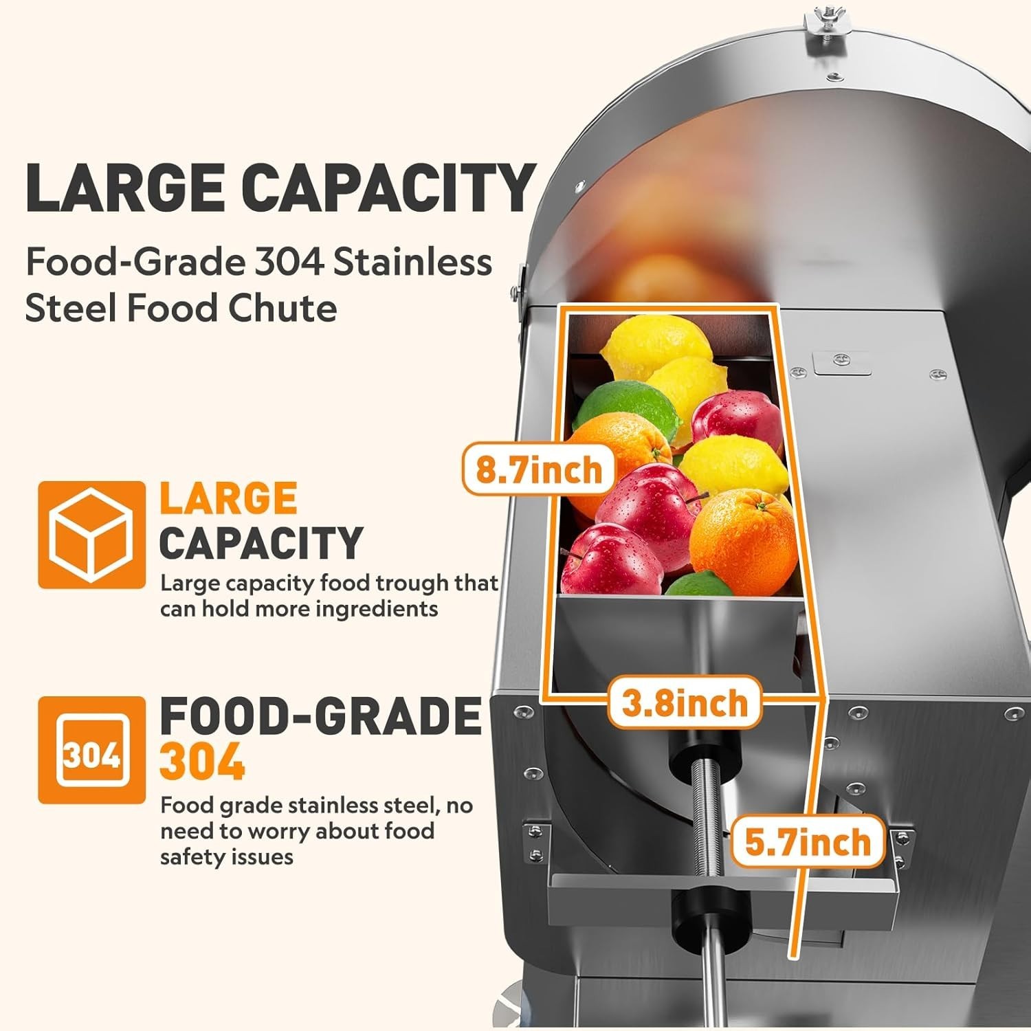 Commercial Vegetable Slicer Electric Manual Fruit Cutter Adjustable 0-13mm