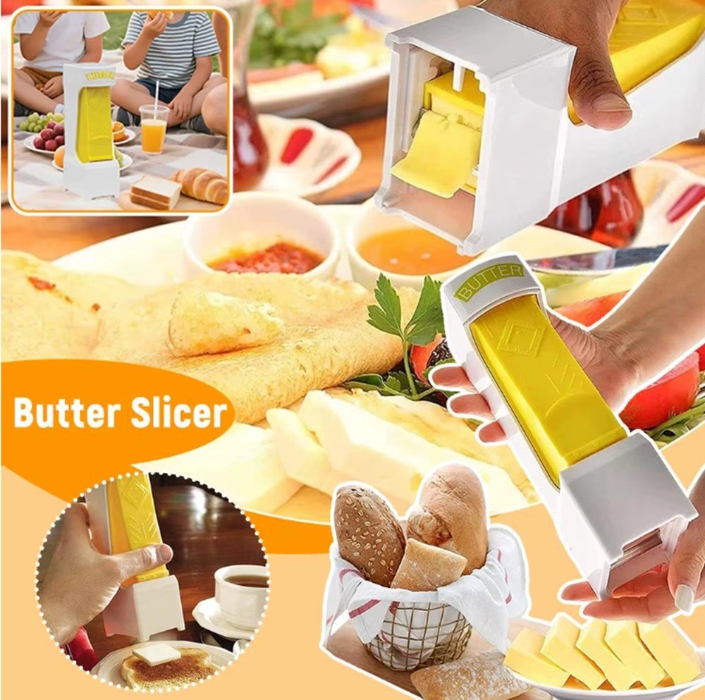 Stick Butter Cutter Slicer Dispenser w/ Freshness Seal Precise Slices 1-Pack