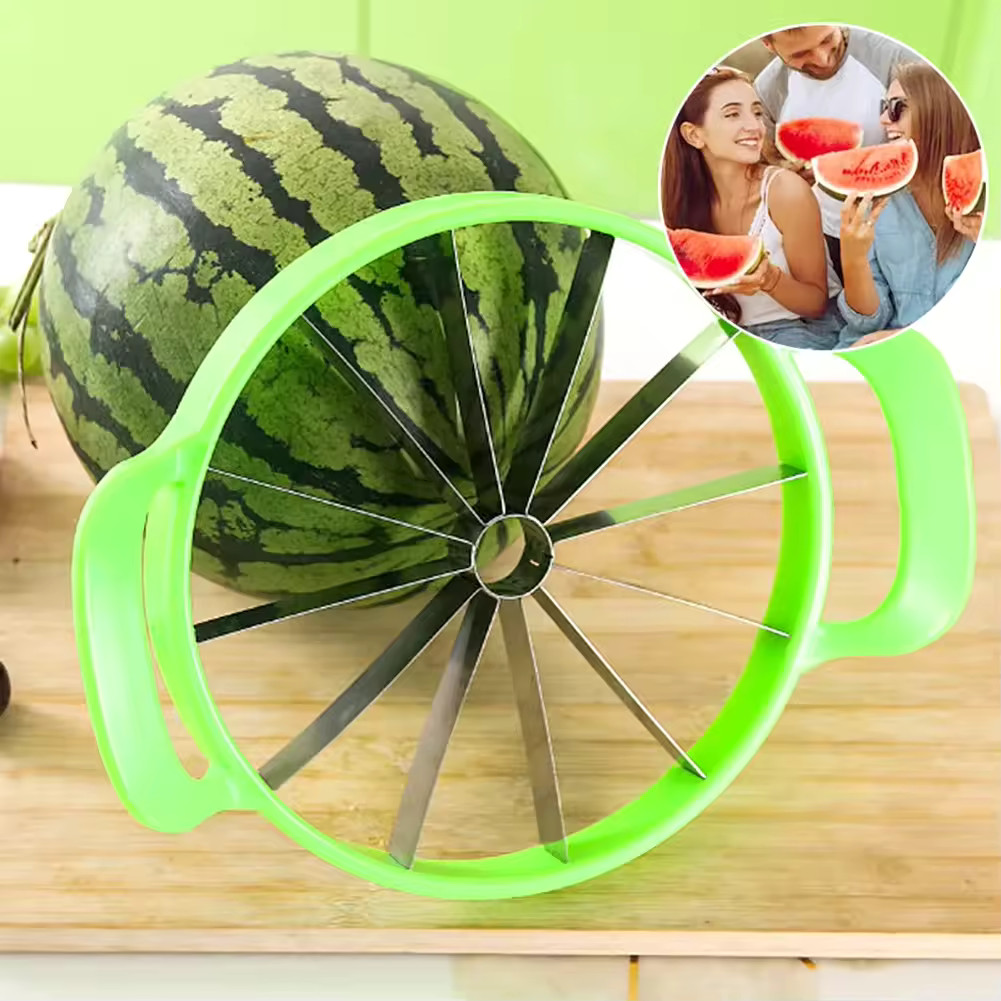 1 pc Stainless Steel Watermelon Slicer Cutter 12 Slice Fruit Divider Tool